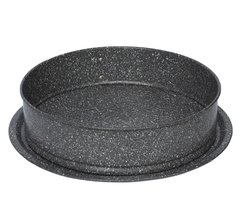 Форма для торта разборная круглая d26 см h6,8 см углеродистая сталь с мраморным покрытием