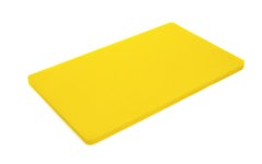 Доска кухонная желтая 50х30 см h20 см ldpe (полиэтилен низкой плотности)