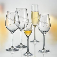 Набор бокалов для вина 6 штук 570мл богемское стекло