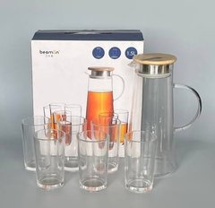 Набор для воды (кувшин 1,5л+ стакани 220мл-6шт)