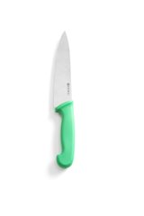 Нож поварской зеленый длина 18 см