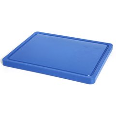Доска кухонная голубая 1/2 32,5х26,5 см h1,2 см пластик