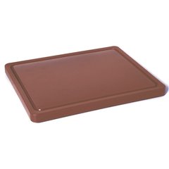 Доска кухонная коричневая 1/2 32,5х26,5 см h1,2 см пластик