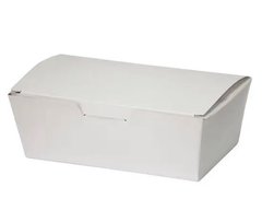 Коробка для нагетсов и суши белая 16,5х10,5 см h5,8 см бумажное