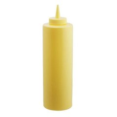 Бутылка для соусов желтая 700мл пластик