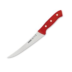 Нож обвалочный красный 15х3,6 см