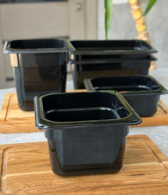 Гастроємність 1/6 Larder чорна 2,8л 17,6 *16,2 h10 Поліпропілен