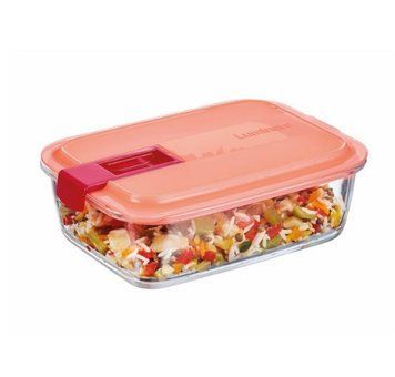 Ємність д-їжі Luminarc Easy box Coral прямокутна 820мл Ударостійке скло