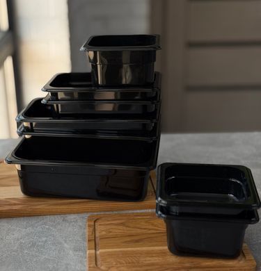 Гастроємність 1/6 Larder чорна 2,8л 17,6 *16,2 h10 Поліпропілен