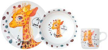 Набір для дітей Limited Edition Pretty Giraffe 3 предмети порцеляна