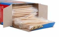 Зубочистки индивидуальная упаковка 1000 штук длина 6,7 см бамбук