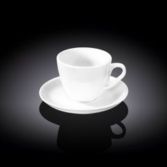 Чашка кофейная с блюдцем 110мл фарфор