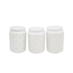Набор контейнеров для продуктов 3 предмета керамика
