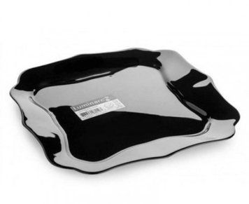 Тарелка десертная Luminarc Authentic Black квадратная 20,5 *20,5 Стеклокерамика