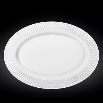 Блюдо овальное с бортом Wilmax 35 *25 Фарфор