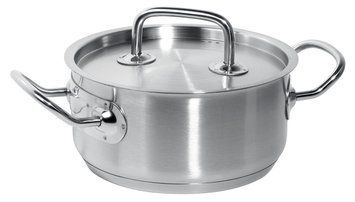 Кастрюля Hendi Kitchen Line низкая с крышкой 7,4л h12 d28 Нержавейка