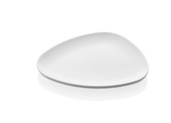 Тарелка белая 25х20 см h2,2 см меламин