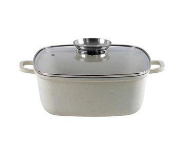 Кастрюля Bravira Sand Light с силик. прихватками 3,5л 22 *22 h9,5 Алюминий с мраморным покрытием