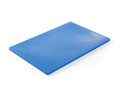 Дошка кухонна синя 45х30 см h1,3 см пластик