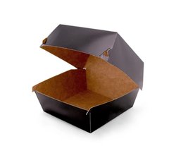 Коробка для бургера 14х14 см h9 см бумажное
