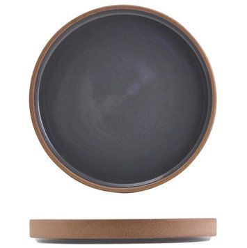 Тарілка з вертикальним бортом GenWare Kava Dark Grey Stoneware h2,3 d18 порцеляна