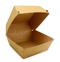 Коробка для бургера висока 11,8х11,8 см h8,6 см паперовий