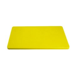Доска кухонная желтая 60х40 см h2 см пластик