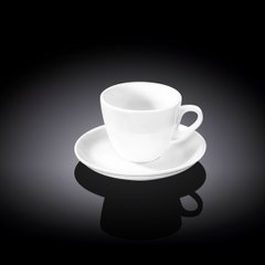 Чашка кофейная с блюдцем 75мл фарфор