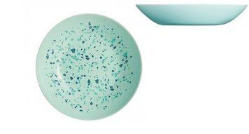 Тарілка глибока Luminarc Venizia Turquoise кругла без борта 500мл d20 Склокераміка