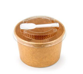 Крышка плоская Turkey PET с ложкой h2 d9 Полипропилен