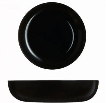 Блюдо кругле Luminarc Friends Time Black d25 Склокераміка