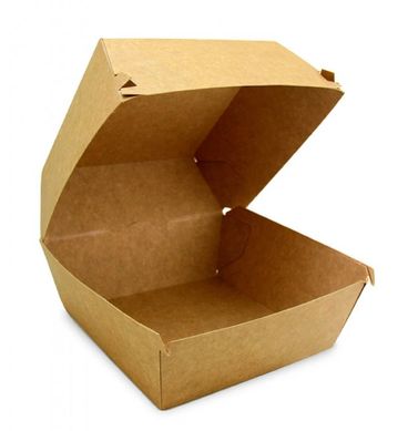Коробка для бургера висока 11,8х11,8 см h8,6 см паперовий