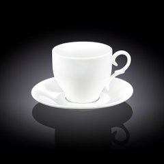 Чашка чайная с блюдцем 170мл фарфор