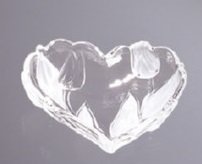 Салатник серце d15,5 см скло