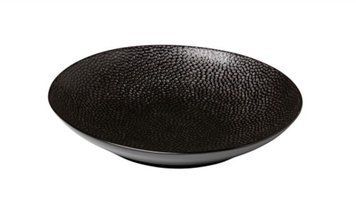 Тарелка глубокая Authentic Honeycomb Black d25,5 Фарфор