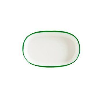Блюдо прямокутне Bonna Linea Green 14 порцеляна
