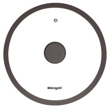 Крышка Ringel Universal silicone с силиконовым ободком d26 Жаропрочое стекло