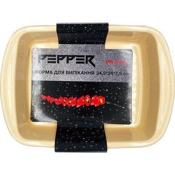 Форма для выпечки Pepper прямоугольная 34,5 *24 h7,5 Керамика
