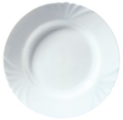 Тарелка глубокая круглая с бортом d21,5 см стеклокерамика