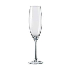 Набор бокалов для шампанского 6 штук 250мл d4 см h26,5 см богемское стекло