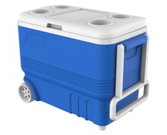 Термобокс для збереження їжі на колесах 45л 54х32 см h42 см пластик