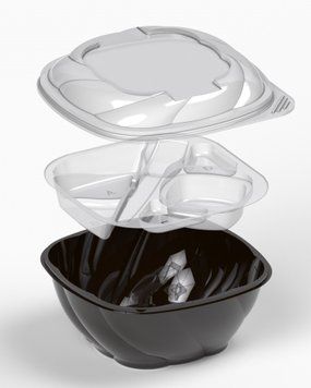 Бокс для салата Itex PET с крышкой 1,5л h8,8 d17,7