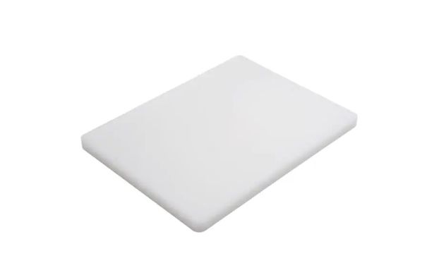 Дошка кухонна біла 45х30 см h1,2 см пластик