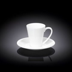 Чашка кофейная с блюдцем 110мл фарфор