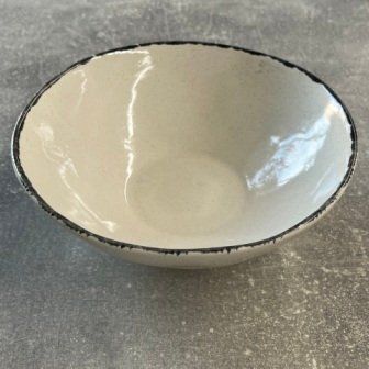 Салатник Decor Ceramics Чорний Лофт 550мл h6 d17,5