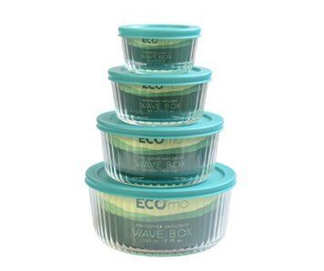 Контейнер для еды Ecomo Wave Box 1,78л h8,8 d18,5 Ударопрочное стекло