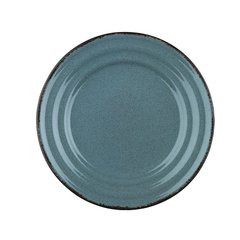 Тарелка синяя d30 см фарфор