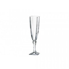 Набор бокалов для шампанского 6 штук 140мл богемское стекло