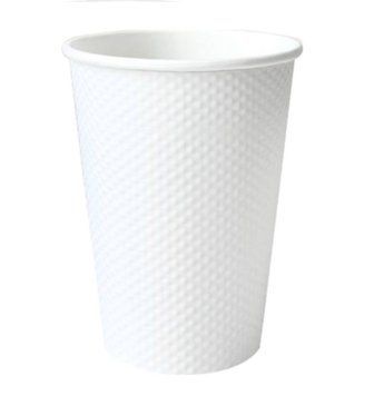 Стакан гофра EC White Sensitive белый 25 штук 500мл h13,7 d9