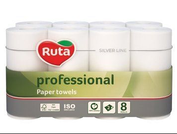 Рушник паперовий Ruta Proffesional 2 шари 8 рулонів